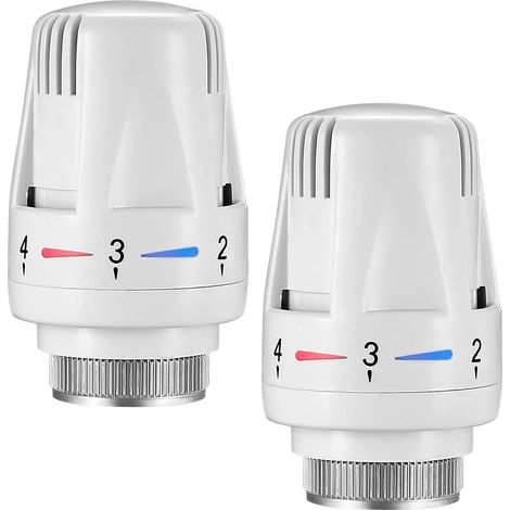 2er-Set Thermostatkopf M30 x 1,5, Thermostatventile für Heizkörper, Ersatzkopf für Heizkörperthermostatventil für Zuhause oder Büro (1/5)