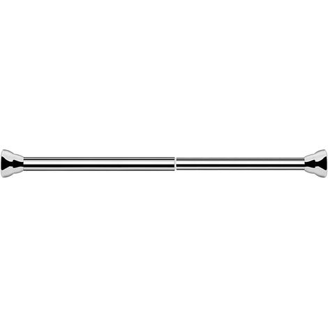 [Barre à Tension] Barre à Tension à Ressort Antidérapante, Modèle H45037, 30-80 cm Ajustable sans Perçage, Blanc/Noir/Argent