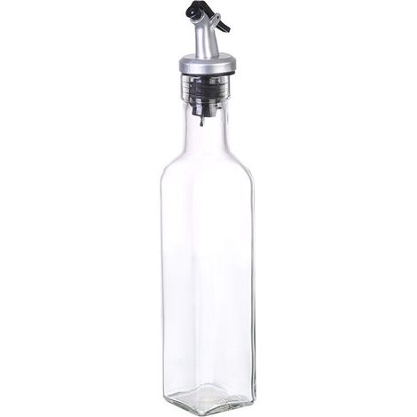 Bouteille d'huile d'olive 250ml, verseur pour distributeur d'huile d'olive, huile d'olive, vinaigre et autres liquides - Set de verseurs d'huile d'olive 3 en 1 (1/4)