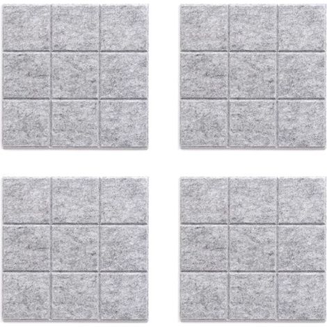Pannelli in feltro, 4 pezzi, 30 x 30 x 0,9 cm, decorazione murale quadrata in feltro, pannello in feltro per la camera da letto, bacheca fai da te, parete fotografica per ragazzi e ragazze, feltro (1/5)