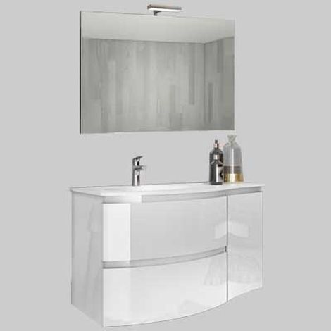 ARMONIA 104 B - Specchiera panoramica con luce
