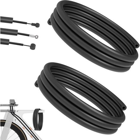 1,6 m/Packung mit 6-mm-Innenschläuchen für Fahrradrahmen, 2 Stück Fahrradrahmen-Innenzugdämpfer für Schalt-, Brems- und Hydraulikschläuche mit einem Außendurchmesser von weniger als 6 mm (1/5)