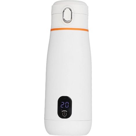 Bouteille isotherme Thermos - Bouilloire électrique portable - Bouilloire de voyage USB de 350 ml - Avec isolation et contrôle de la température - Convient pour le camping, la randonnée, le bureau et