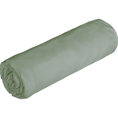Drap housse en satin 108 fils/cm² - 140 x 190 cm - Bonnet 30 cm - Vert - TALORA de PALACIO