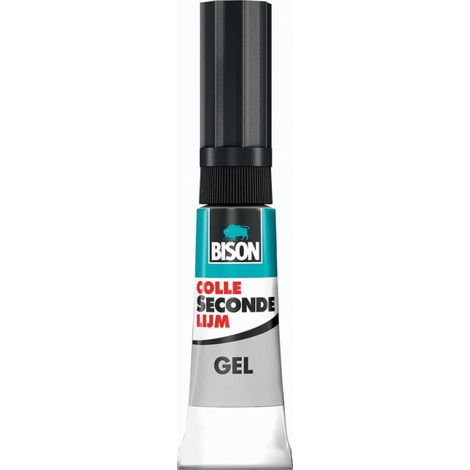 Colle Bison second glue gel sans goutte prise rapide