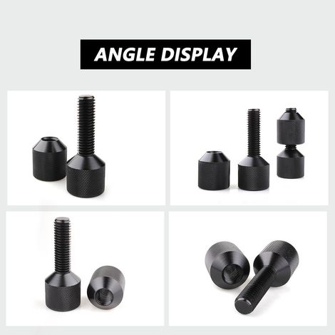 Flange positioning pin with two holes, automotive modification part, 6061 aluminum alloy, 1-1/8 inch, 2-hole flange positioning pin, 1 piece--DTEKGAZ