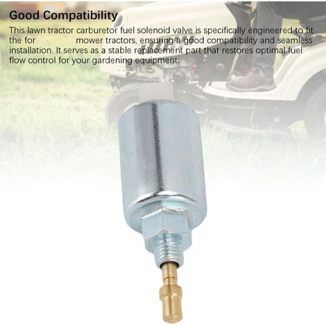 Électrovanne de carburateur pour tracteur tondeuse YTH2448 en acier et ABS – précise et durable (1/4)