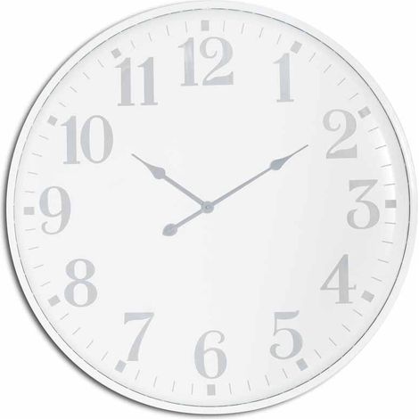 Aubrey Large Wall Clock - Metal - L5 x W80 x H80 cm - White