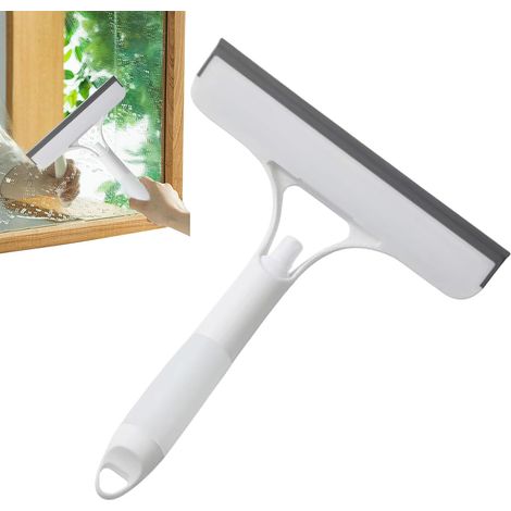 Raclette lave-vitres avec brosse, pulvérisateur, pour douche (1/5)