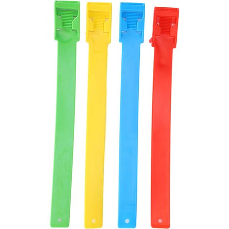 Lot de 4 bandes d'identification multicolores pour pattes de bovins (vaches) - Idéal pour l'élevage. (1/5)