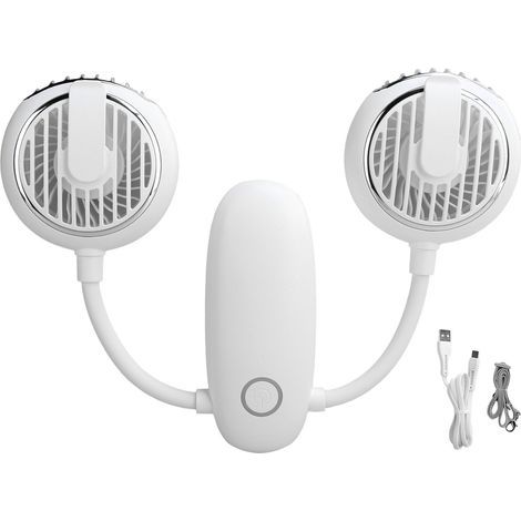 F38 Multifunktionsventilator mit zwei Köpfen, tragbar, USB-aufladbar, faltbar, Mini-Format für Outdoor-Camping und Wandern (1/5)