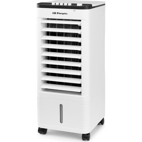 Climatizador Evaporativo 4L Orbegozo  Purificador y Humidificador de Aire Silencioso con Filtro  24x57x27cm  3 Velocidades (1/5)