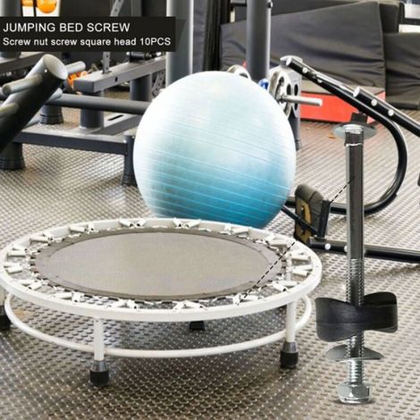 Vis De Trampoline - Acier Galvanisé - Pour Fixation Trampoline Grand Et Petit Modèle - Lot De 12 Pièces (1/4)