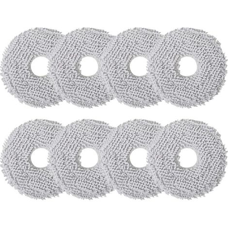 Kit de 8 almohadillas de repuesto para mopa Ecovacs Deebot X2/T20/T20e/T30 OMNI, paños de limpieza de microfibra para aspiradora robot Dreama L10s/L10/L20/X40/L40 Ultra (1/5)