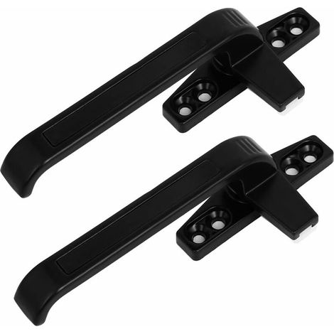 Poignée de Fenêtre Verrouillable Poignée Porte Fenêtre Poignet Alliage Zinc gauche fixation vis grip 2pcs (1/5)