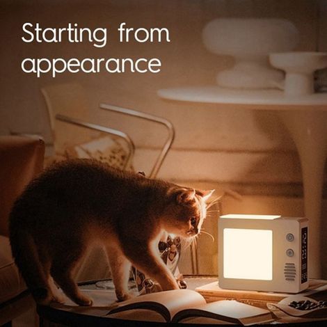 Veilleuse de Chevet Rechargeable, Lumière D'Ambiance, Lumière de Chambre à Coucher, Lumière de Chevet Silencieuse au Toucher (1/5)
