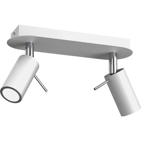 Lampada da soffitto PRESTON BIANCO/CROMO 2x mini GU10 (1/5)