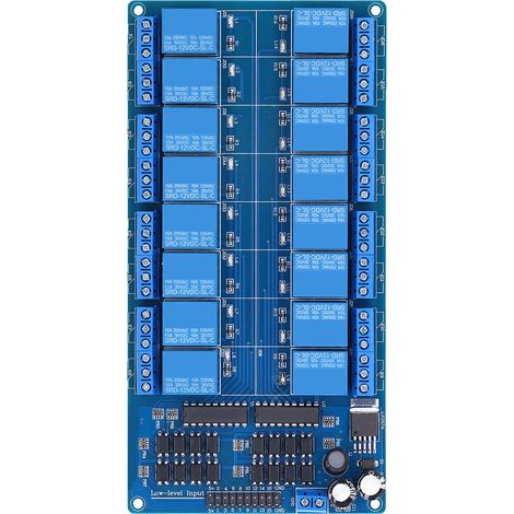 1 Pièce Module Relais 16 Canaux Haute Précision 12V avec Interface RJ45 pour Équipements Industriels et Électroménagers (1/5)
