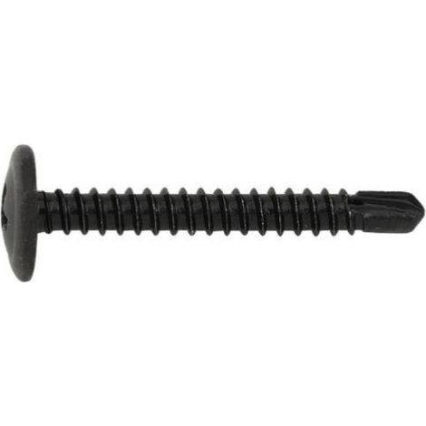 tornillo autotaladrante cabeza alomada baja. acero. zincado negro (1/3)