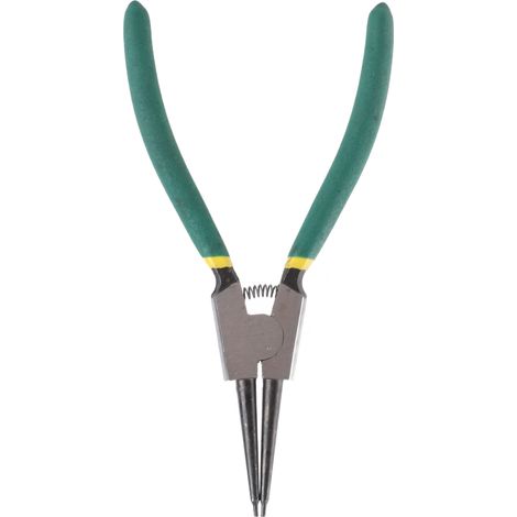 Pince à circlips droite extérieure, pince à circlips en acier à outils avec poignée à ressort, pince à anneaux de retenue (1/5)