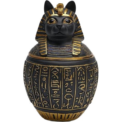Urne pour chien Résine Chiots égyptiens Anciens (1/5)