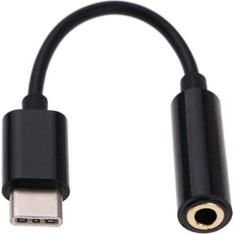 Adaptateur audio USB-C vers jack 3,5 mm noir pour une expérience d'écoute améliorée (1/4)