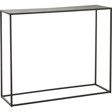 J-Line Console Rectangulaire Metal Noir (1/5)