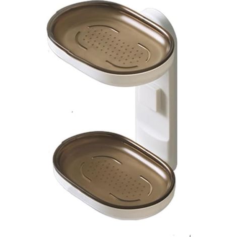 Soap Drain Double Layer Holder Travel Case Tray Boxes C 20 (1/3)