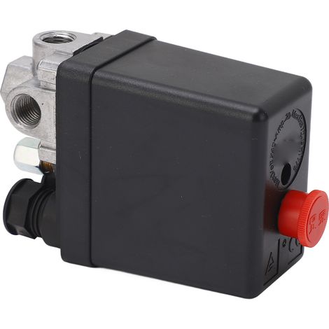 Manocontact pour compresseur d'air 6 à 8 kg, interrupteur robuste 4 voies, filetage NPT 1/4, 135 à 175 PSI, 20A AC 240V (1/5)