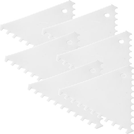 Set di 6 raschietti triangolari dentati per pasticceria - hendi 554203 (1/3)