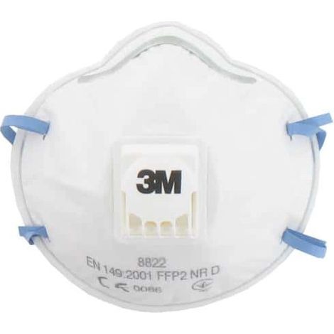 Masque 3M 8822 anti-poussière FFP2 avec soupape