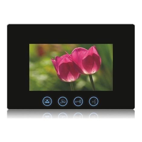 VIDEOCITOFONO 2 FILI 1 2 3 4 MONITOR LCD TOUCH FAMILIARE BIFAMILIARE CONDOMINIALE TELECAMERA (1 Monitor 7" Nero) (1/3)