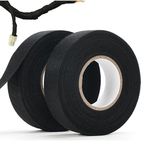 CCYKXA Heat Resistant Cable Tape Electrical Tapes Acetate Cloth Insulation Tape Adhesive Tape for Harness Automotive Wiring Harness Tape 2PCS