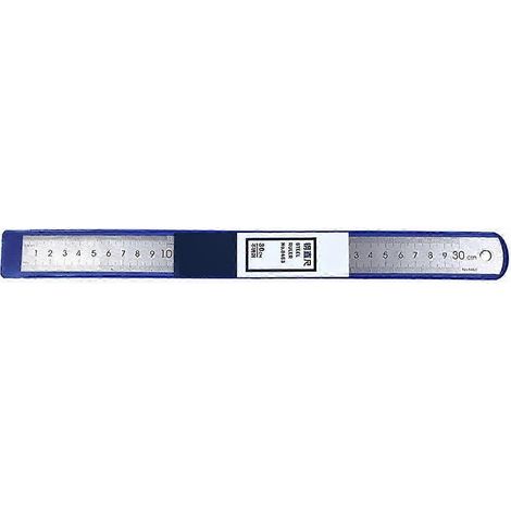 Règle en acier inoxydable 15/20/30 cm, outil de mesure droit métallique pour école, génie et enseignement, fournitures scolaires. (1/5)