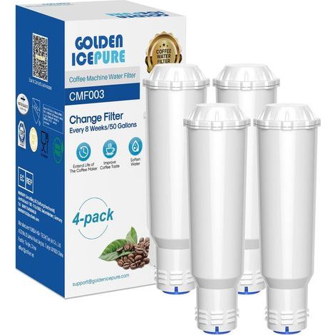 4-teiliges Wasserfilterset, Aktivkohle, Harz, für Krups-, AEG- und Bosch-Kaffeemaschinen (1/5)