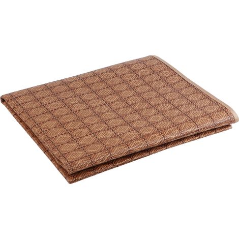 Ensemble de drap-housse en rotin à carreaux pour l'été (taie d'oreiller 80195cm1) (1/5)