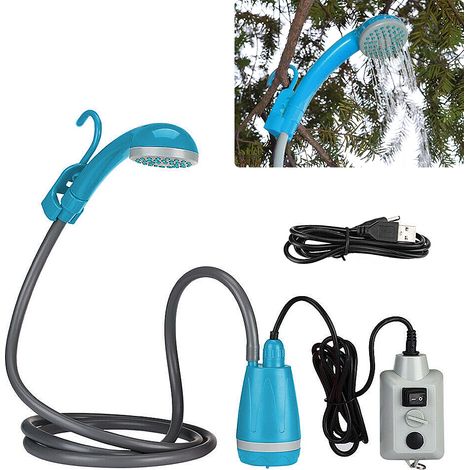 Douche de Camping Portable, pompe de douche de Camping en plein air, pomme de douche Rechargeable pour Camping randonnée (1/5)