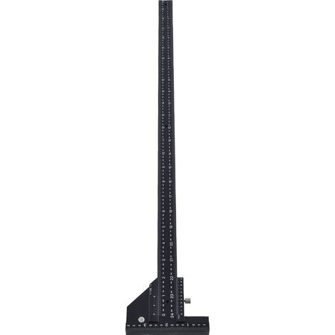 24-Zoll-T-Sieb-Lineal aus Aluminium, Mess- und Anreißzirkel für Holzbearbeitung, Präzisionszirkel, robustes Winkelmarkierungswerkzeug (1/5)
