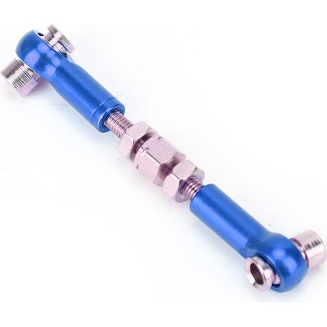 6 pièces Tiges de Direction Réglables pour Voiture RC 1/10, Accessoires de Suspension Bleu Foncé, Longueur 47mm pour Buggy et Touring