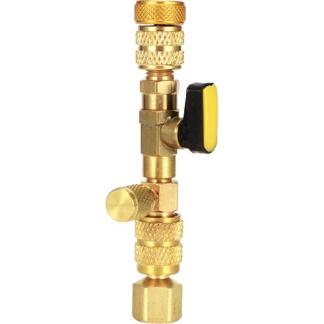 Decdeal Outil de retrait de noyau de Valve, Ports de Service 1/4 pouces 5/16 pouces pour le démontage HVAC/AC/Schrader