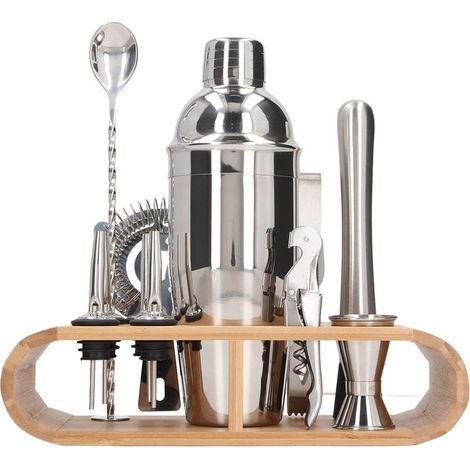 12-teiliges Barset aus Edelstahl, auslaufsicher, leicht zu reinigen, 750-ml-Cocktailshaker (1/5)