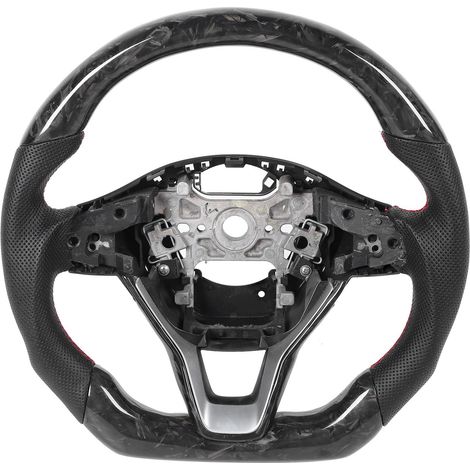 Volant en Fiber de carbone forgé, cuir Nappa perforé, coutures rouges, adapté à la Honda Accord 2018 – 2020 (1/5)