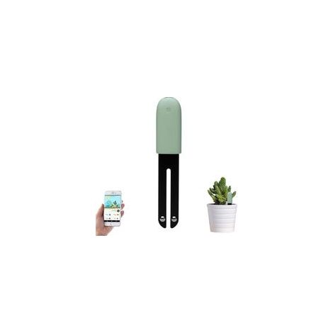 Hop 1 Sensor de suelo (verde, 1 unidad) Medidor de humedad para plantas, higrómetro inteligente para plantas, monitoreo automático de niveles de humedad/luz/fertilidad/temperatura, para la aplicación 