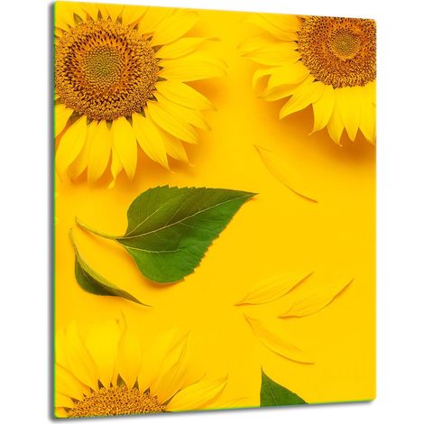TABLERO DE MESA CON PANEL DE CRISTAL DE 40x52 CM, DISEÑO DE FLORES (1/5)