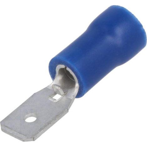 Connecteur plat 4.8mm 0.5mm male 1.5-2.5mm2 bleu x20