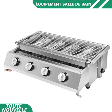 WAOBDLA Barbecue Propane Gas Grill GPL Acier inoxydable Patio Jardin Barbecue Grill amovible (1/5)