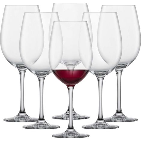 Verres à vin rouge Classico (lot de 6), verres à bordeaux classiques pour le vin rouge, verres en cristal résistant au lave-vaisselle, fabriqués en Allemagne (art. n° 123653) (1/5)