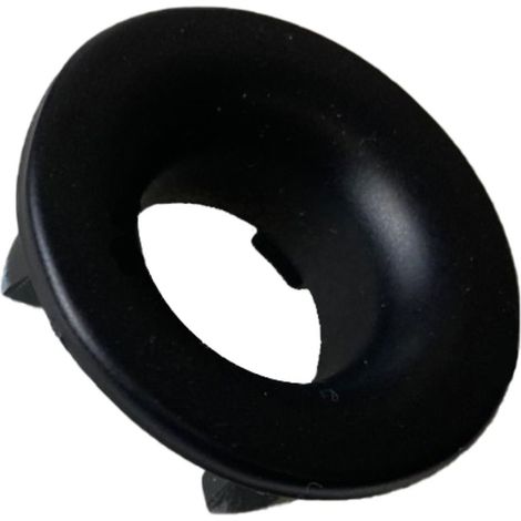 Fackelmann Rosette für Überlaufloch, schwarz matt, Ø 22mm, zum Stecken"-"86210