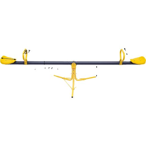 Balançoire pour enfants, Design durable, Caractéristiques de jeu engageantes, Jaune (1/2)