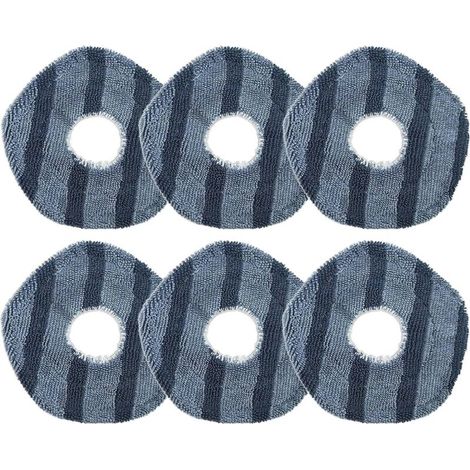 6pcs Cleaning Cloth for Eufy X10 Pro Omni, X9 Pro Robot Vacuum Cleaner Spare Part, Replacement Accessories Microfiber Washable Cloth (1/5)